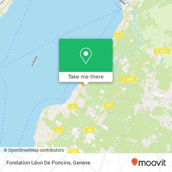 Fondation Léon De Poncins map