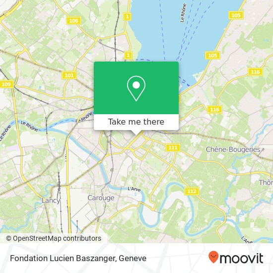 Fondation Lucien Baszanger map