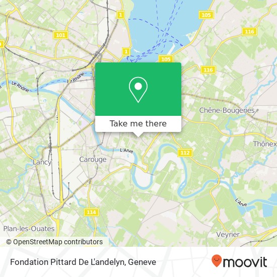 Fondation Pittard De L'andelyn map
