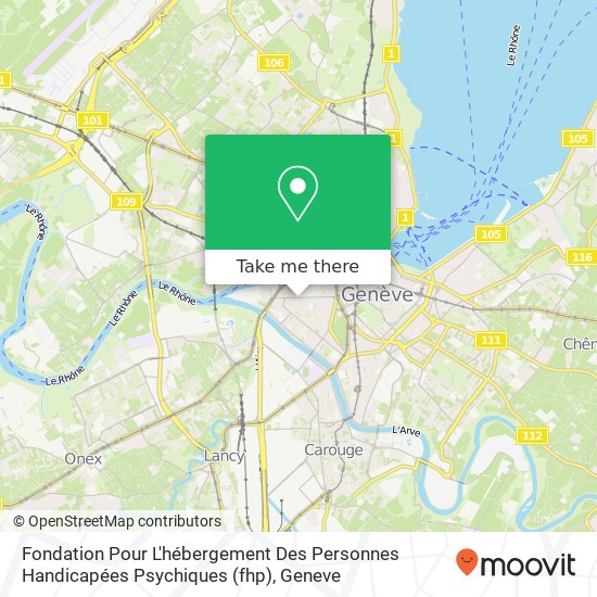 Fondation Pour L'hébergement Des Personnes Handicapées Psychiques (fhp) map