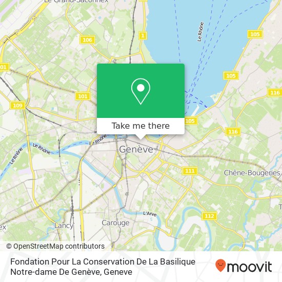 Fondation Pour La Conservation De La Basilique Notre-dame De Genève Karte