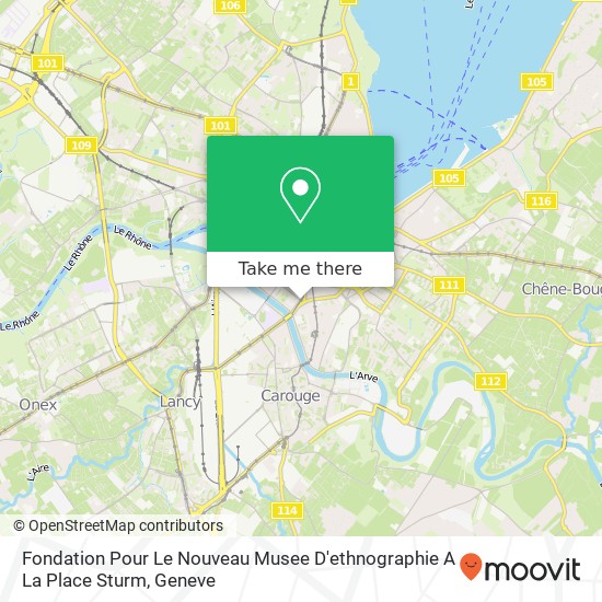 Fondation Pour Le Nouveau Musee D'ethnographie A La Place Sturm map