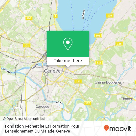 Fondation Recherche Et Formation Pour L'enseignement Du Malade map