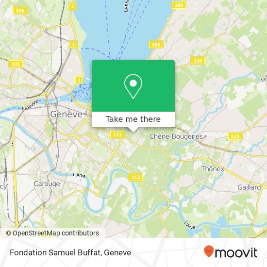 Fondation Samuel Buffat map