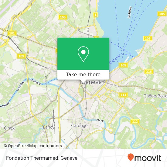 Fondation Thermamed map
