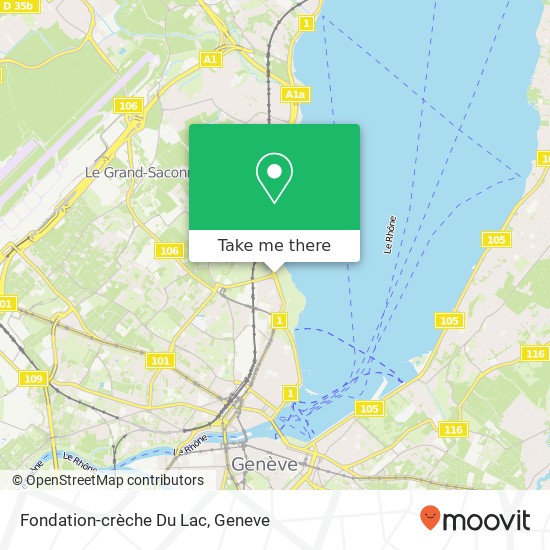 Fondation-crèche Du Lac map