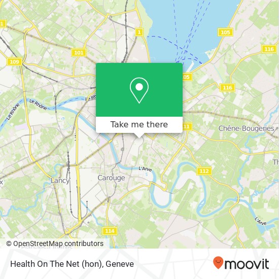 Health On The Net (hon) map
