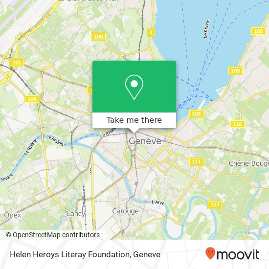 Helen Heroys Literay Foundation map
