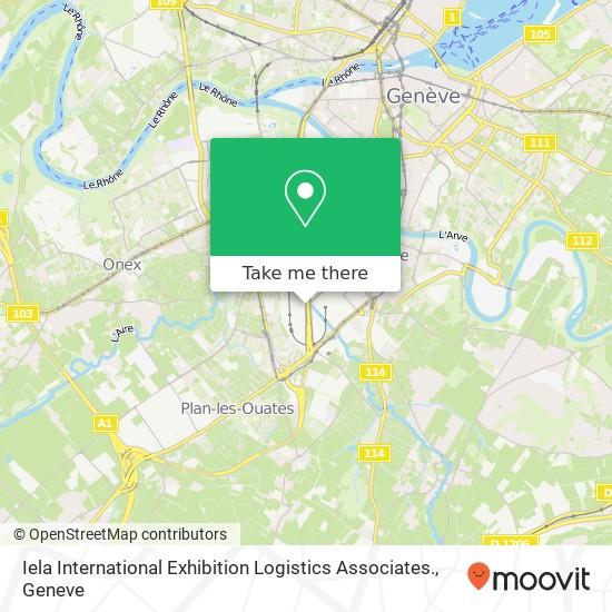 Iela International Exhibition Logistics Associates. Karte