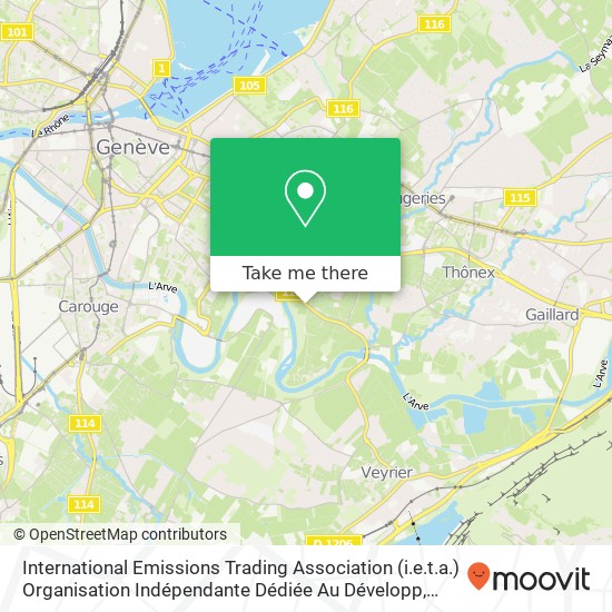 International Emissions Trading Association (i.e.t.a.) Organisation Indépendante Dédiée Au Développ map