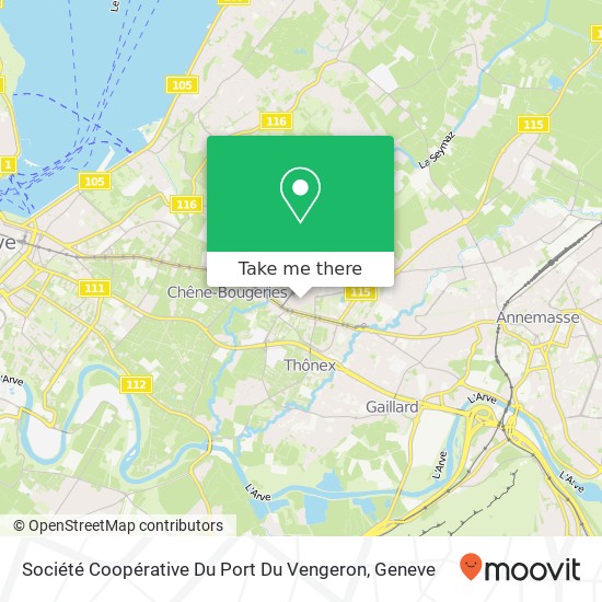 Société Coopérative Du Port Du Vengeron Karte