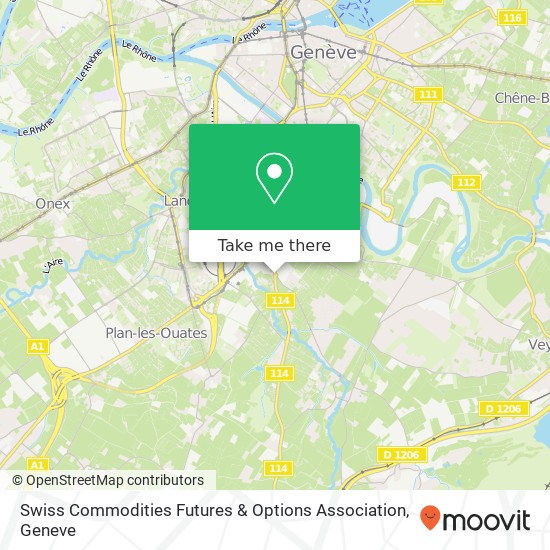 Swiss Commodities Futures & Options Association map