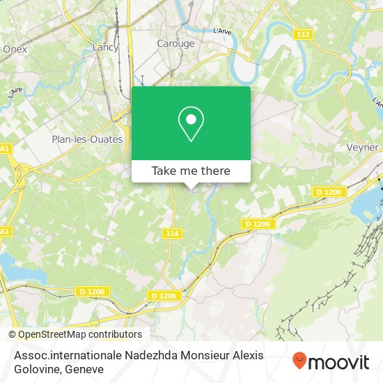 Assoc.internationale Nadezhda Monsieur Alexis Golovine map