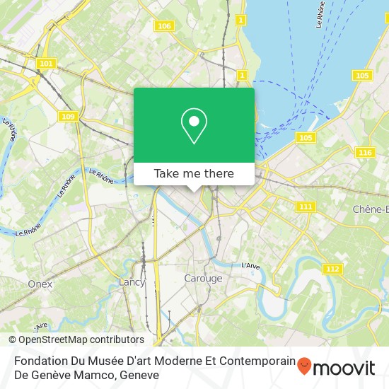 Fondation Du Musée D'art Moderne Et Contemporain De Genève Mamco map