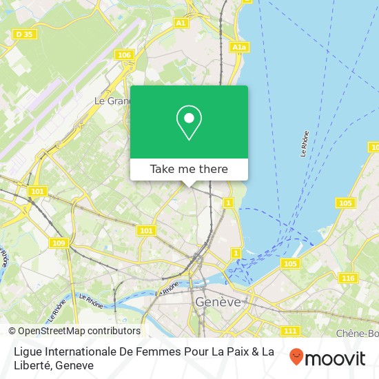Ligue Internationale De Femmes Pour La Paix & La Liberté map