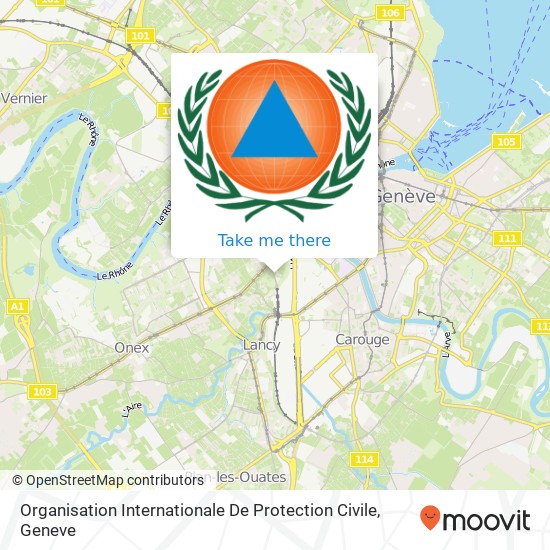 Organisation Internationale De Protection Civile map