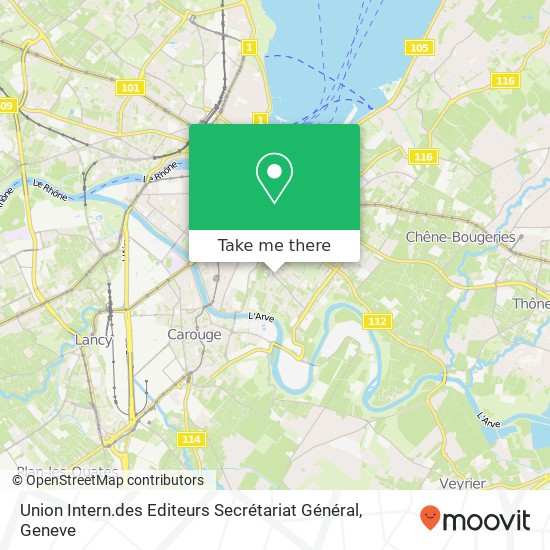 Union Intern.des Editeurs Secrétariat Général map