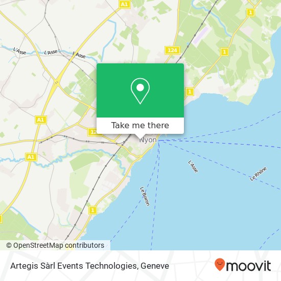 Artegis Sàrl Events Technologies map