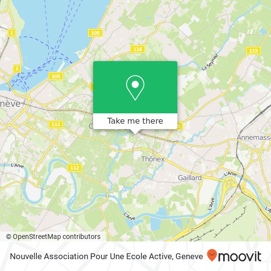 Nouvelle Association Pour Une Ecole Active map