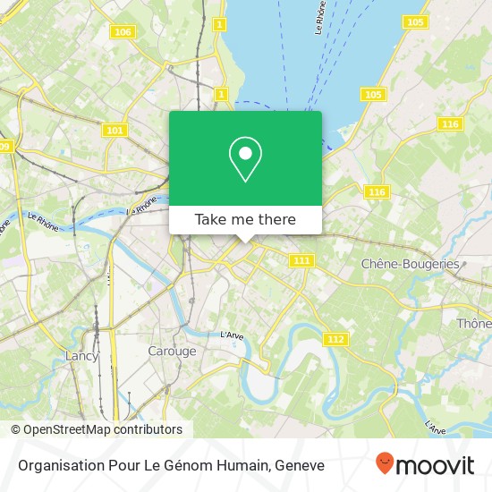 Organisation Pour Le Génom Humain map
