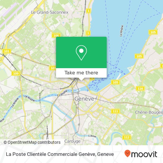 La Poste Clientèle Commerciale Genève Karte