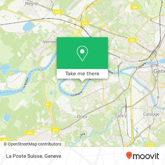 La Poste Suisse map