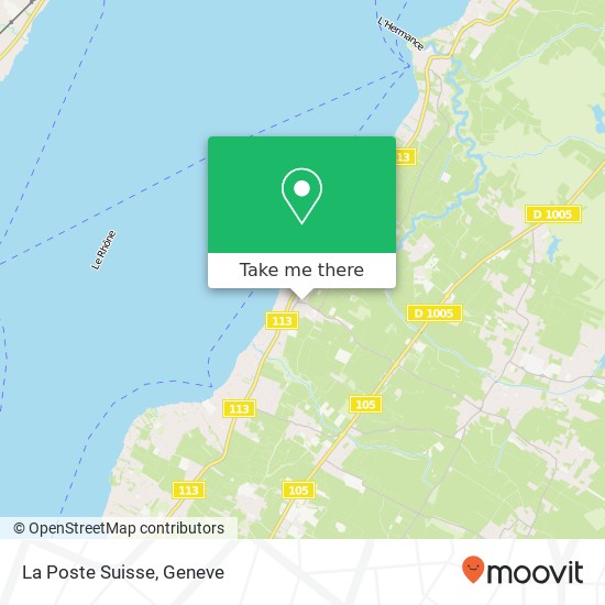 La Poste Suisse map