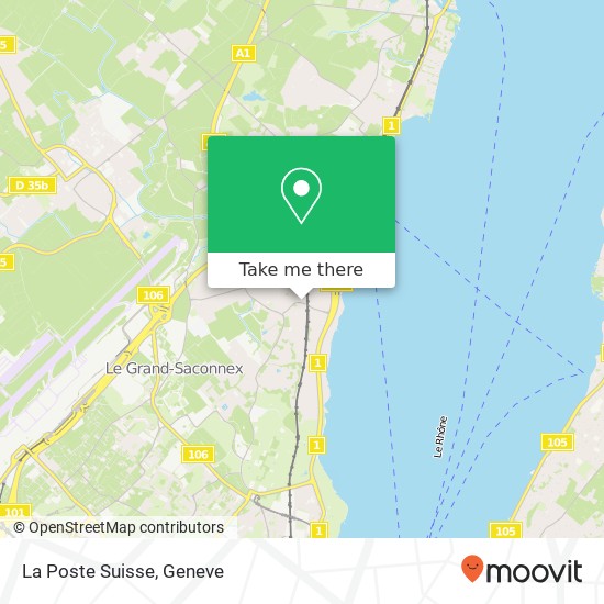 La Poste Suisse map