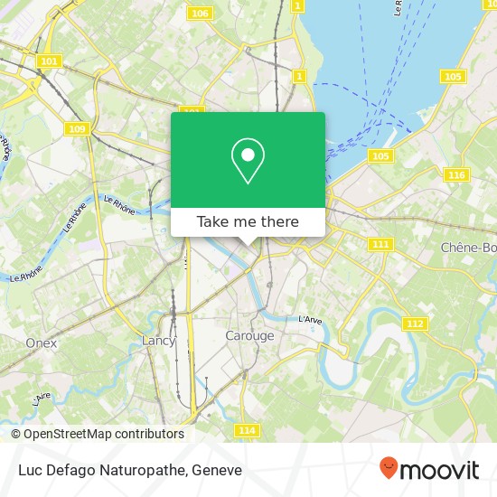 Luc Defago Naturopathe map