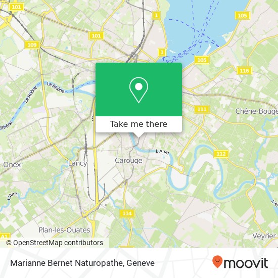 Marianne Bernet Naturopathe map