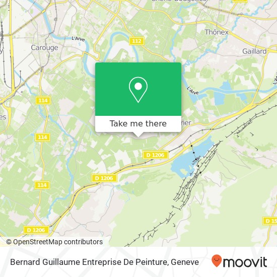 Bernard Guillaume Entreprise De Peinture map