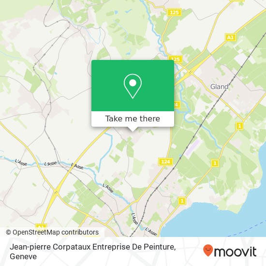 Jean-pierre Corpataux Entreprise De Peinture map