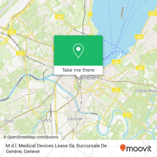M.d.l. Medical Devices Lease Sa, Succursale De Genève map