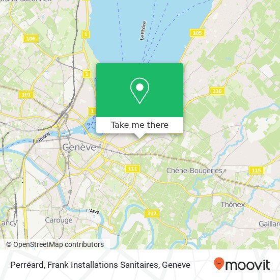 Perréard, Frank Installations Sanitaires map