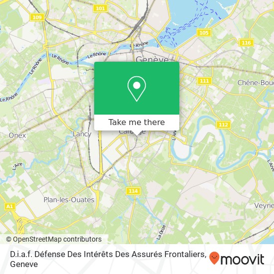 D.i.a.f. Défense Des Intérêts Des Assurés Frontaliers map