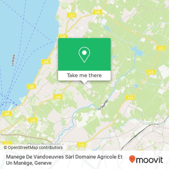 Manege De Vandoeuvres Sàrl Domaine Agricole Et Un Manège map