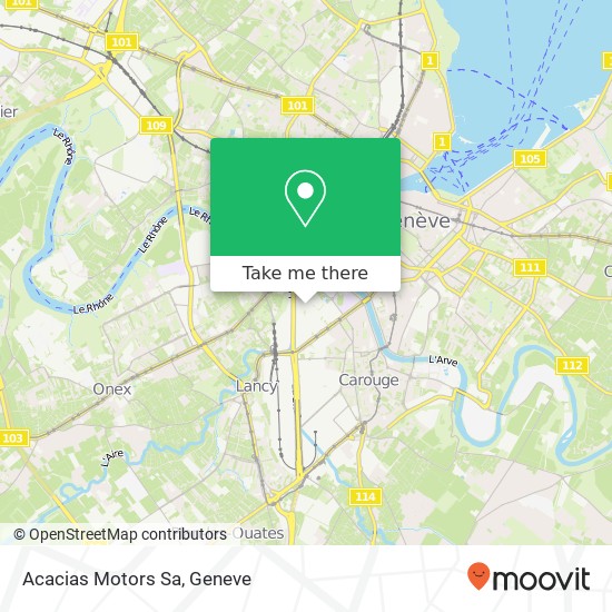 Acacias Motors Sa map