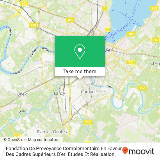 Fondation De Prévoyance Complémentaire En Faveur Des Cadres Supérieurs D'eri Etudes Et Réalisation map