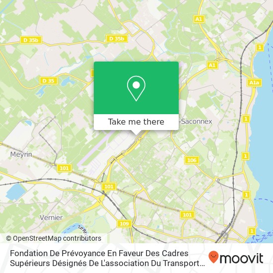 Fondation De Prévoyance En Faveur Des Cadres Supérieurs Désignés De L'association Du Transport Aéri Karte