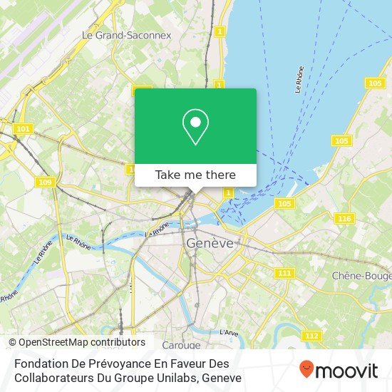 Fondation De Prévoyance En Faveur Des Collaborateurs Du Groupe Unilabs map