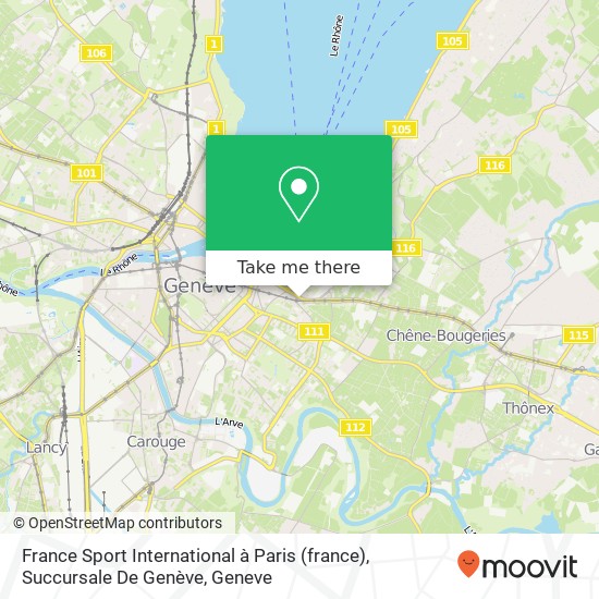 France Sport International à Paris (france), Succursale De Genève map
