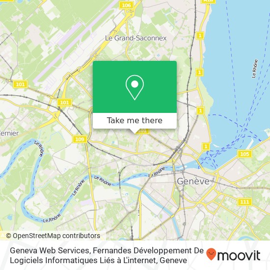 Geneva Web Services, Fernandes Développement De Logiciels Informatiques Liés à L'internet map