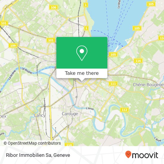 Ribor Immobilien Sa map