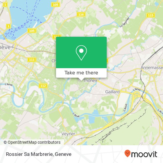 Rossier Sa Marbrerie map
