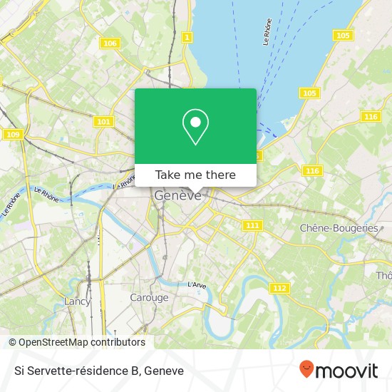 Si Servette-résidence B map