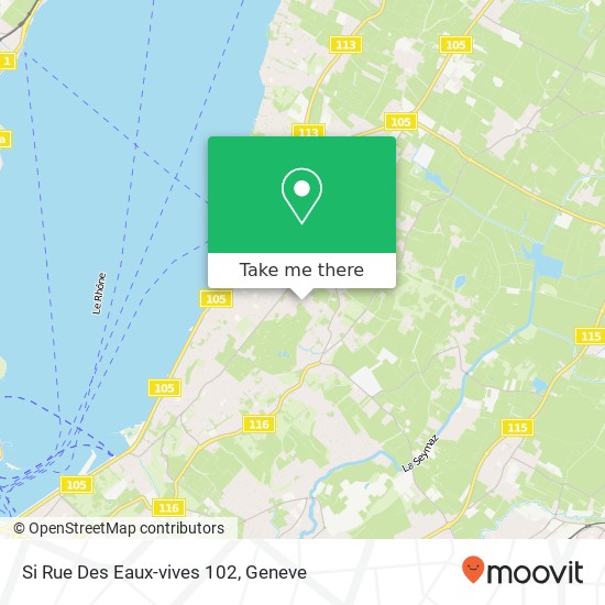 Si Rue Des Eaux-vives 102 map