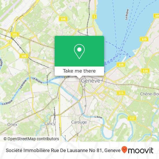 Société Immobilière Rue De Lausanne No 81 map