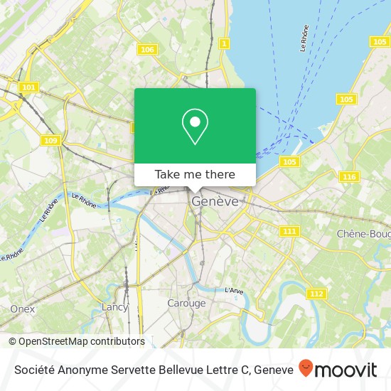 Société Anonyme Servette Bellevue Lettre C map