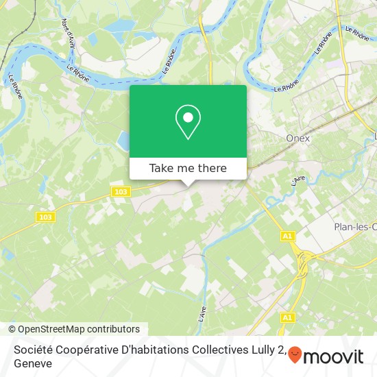 Société Coopérative D'habitations Collectives Lully 2 map