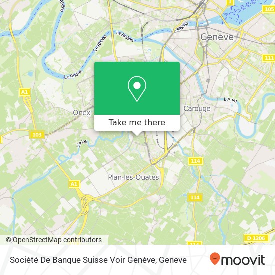 Société De Banque Suisse Voir Genève Karte
